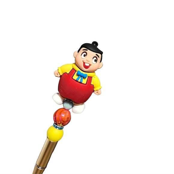 Ñoño El Chavo Del 8 Custom Beaded Ballpoint Twist Pen Red - Picture 2 of 5